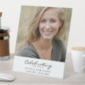 Viering van de begrafenis van de levensfoto reclamebord met voetstuk (Insitu)