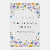 Viering van de begrafenis van het leven acryl bord (Voorkant)