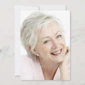 Viering van de begrafenis van het leven Foto roze Kaart (Achterkant)