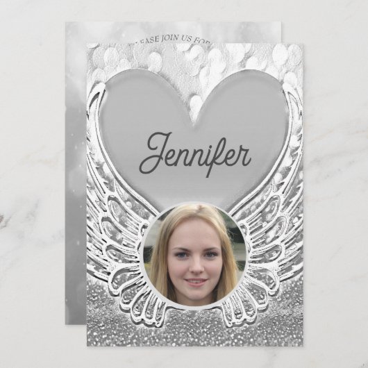 Viering van de begrafenis van het leven kaart (Voorkant / Achterkant)