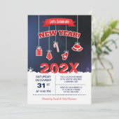 Viering van de Countdown Party van nieuwjaarsavond Kaart (Staand voorkant)