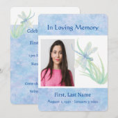 Viering van de Dragonfly-Waterverf van de Life Ser Kaart (Voorkant / Achterkant)