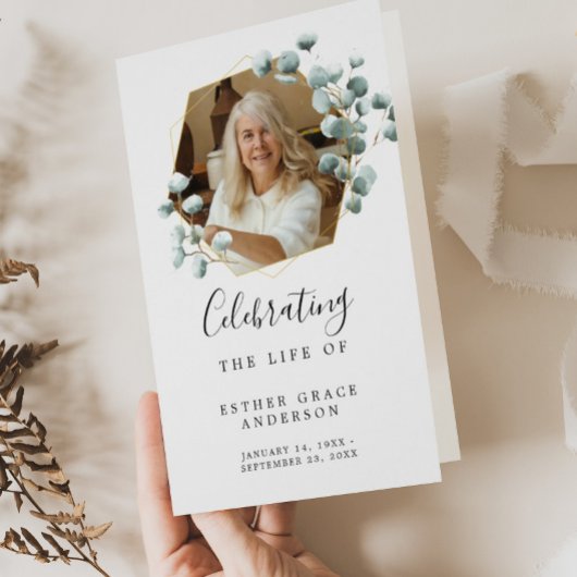 Viering van de Fort Funeral Folded Program Flyer