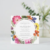 Viering van de Herfst Floral van Life Dusty Boho S Kaart (Staand voorkant)