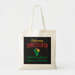 Viering van de Juntetiende Afrikaanse Amerikaanse Tote Bag