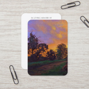 Viering van de Kaart van de Memorial Life Afbeeldi Visitekaartje