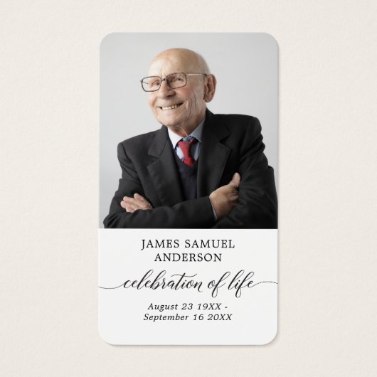 Viering van de Kaart van het begrafenis Memorial P (Voorkant)