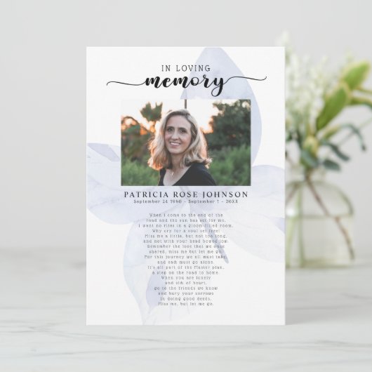 Viering van de Kaart van het begrafeniswezen van h (Staand voorkant)