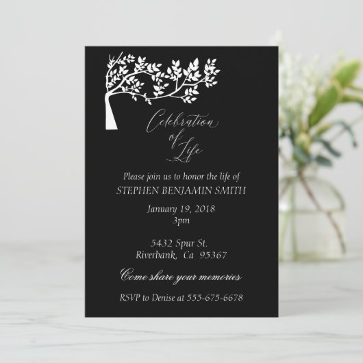 Viering van de levensdenkboom kaart (Staand voorkant)