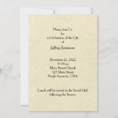 Viering van de levensuitnodiging,  Bijbel Kaart (Achterkant)