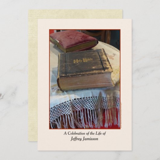 Viering van de levensuitnodiging,  Bijbel Kaart (Voorkant / Achterkant)