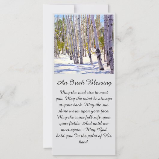 Viering van de "Life Memorial Sympathy Card" (Voorkant)