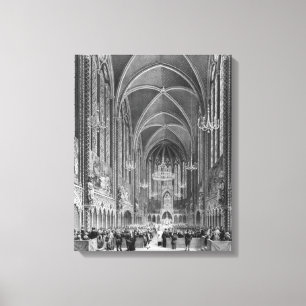 Viering van de massa voor de magistratuur canvas afdruk