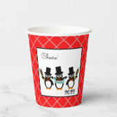 Viering van de pinguïns-papierbeker papieren bekers (Achterkant)