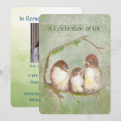 Viering van de reddingsdienst reservevogelfamilie kaart (Voorkant / Achterkant)