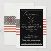 Viering van de Veteranenvlag van de levensdenkdien Kaart (Voorkant / Achterkant)