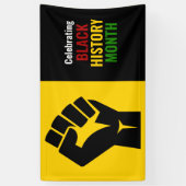  viering van de zwarte geschiedenis maand spandoek (Verticaal)
