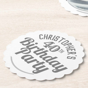 Viering van het 40ste Onderzetter op jaarpapier