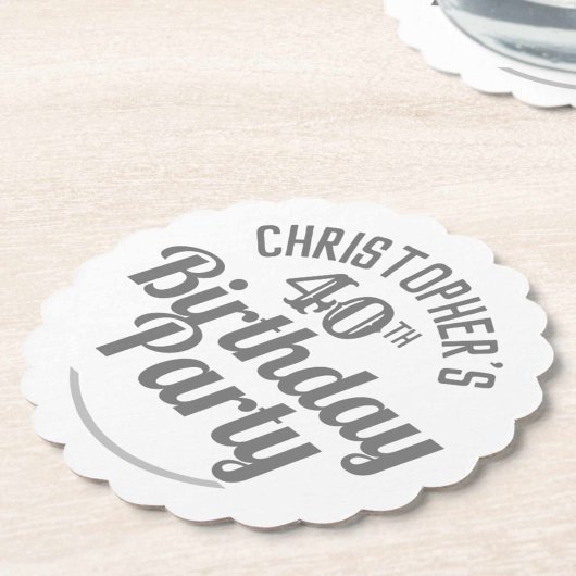 Viering van het 40ste Onderzetter op jaarpapier