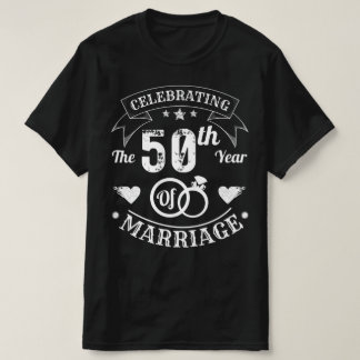 Viering van het 50e jaar van het huwelijk t-shirt