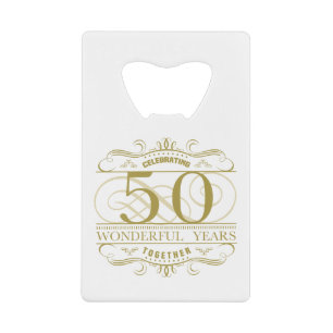 Viering van het 50e Jubileum Kredietkaart Flessenopener