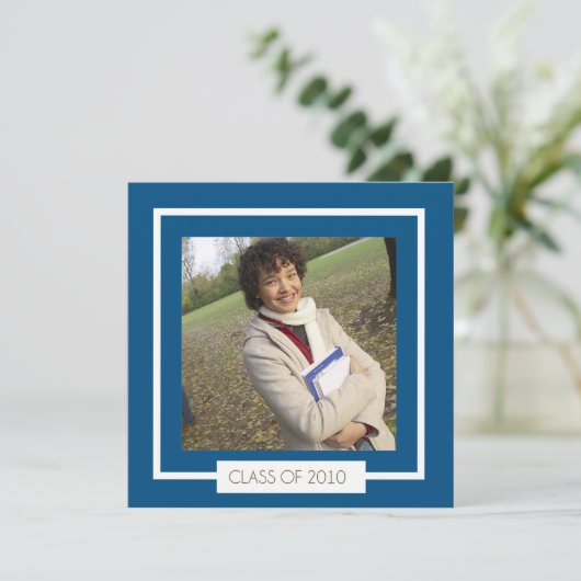 viering van het afstuderen kaart (Staand voorkant)