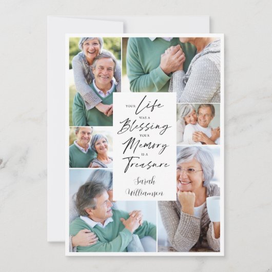 Viering van het begrafenis van de begrafenis van d kaart (Voorkant)