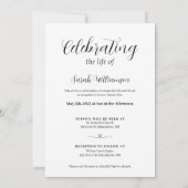 Viering van het begrafenis van de begrafenis van d kaart (Achterkant)