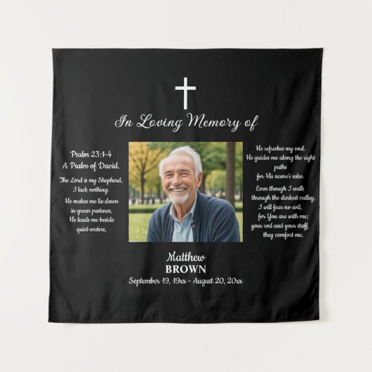 Viering Van Het Leven 1 Foto Bijbelvers Wandkleed (Voorkant)