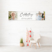 Viering van het leven 2-foto begrafenis of gedenkt spandoek (Insitu)