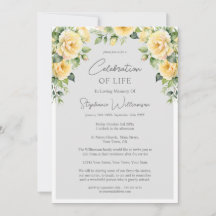 Viering van het leven 4 Foto Yellow Rose begrafeni