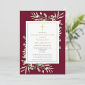 Viering van het leven Begrafenis Bourgondië Foto Kaart (Staand voorkant)