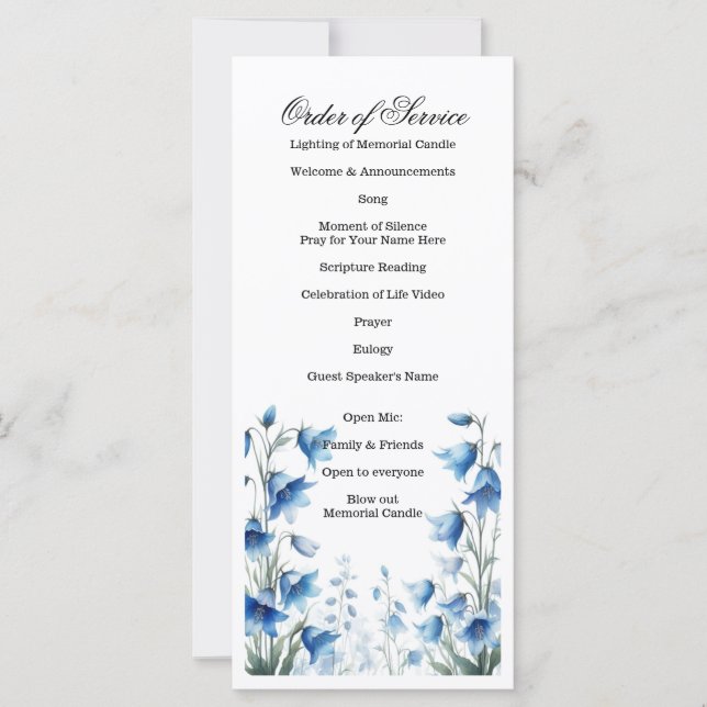 Viering van het leven, begrafenis, herdenkingsdien (Voorkant)