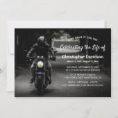 Viering van het leven | Begrafenis motorrijder Kaart (Voorkant)