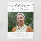 Viering van het leven begrafenis orde van dienst programma (Voorkant)