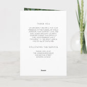 Viering van het leven begrafenis orde van dienst programma (Achterkant)