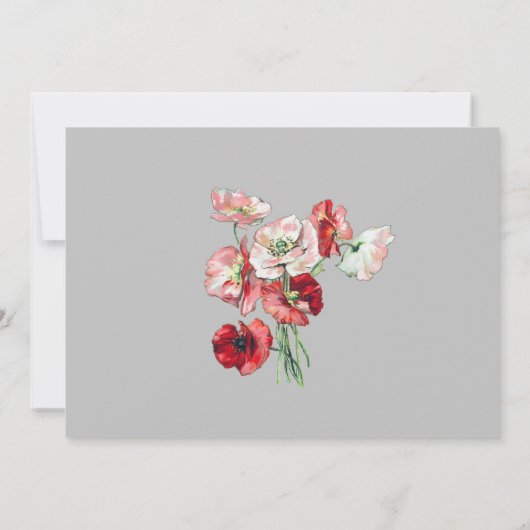 Viering van het leven | Begrafenis | Poppie Kaart (Achterkant)