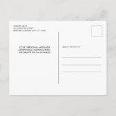 Viering van het leven - bijtende eucalyptusbegrafe uitnodiging briefkaart (Achterkant)