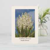 Viering van het leven, Bloemen, Yucca in bloei Kaart (Staand voorkant)