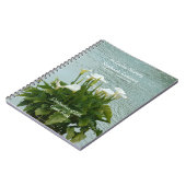 Viering van het Leven-boek Calla Lilies Floral Notitieboek (Linkerzijde)