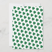 Viering van het leven | Celtic Shamrock Funeral Kaart (Achterkant)