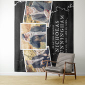 Viering van het leven Donkere marmeren steen Drie Wandkleed (In situ)