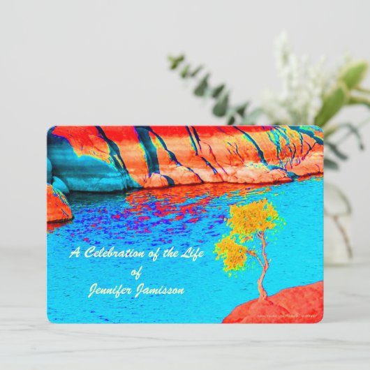 Viering van het leven, eenzijdige boom bij het mee kaart (Staand voorkant)