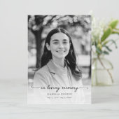 Viering van het leven Elegante foto Memorial Funer Programma (Staand voorkant)