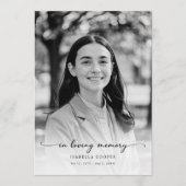 Viering van het leven Elegante foto Memorial Funer Programma (Voorkant)