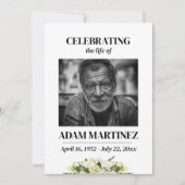 Viering van het leven Foto begrafenis Memorial Kaart (Voorkant)