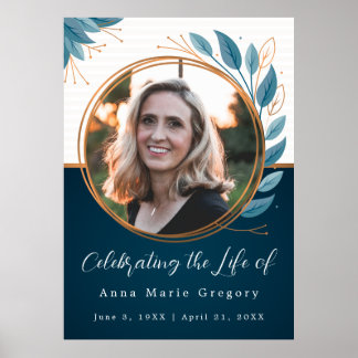 Viering van het Leven Foto Bronzen Memorial Begraf Poster