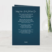 Viering van het Leven Foto Bronzen Memorial Begraf Programma (Achterkant)