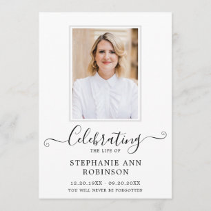 Viering van het Leven Foto Orde van de Dienst Programma