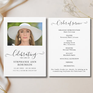 Viering van het Leven Foto Orde van de Dienst Programma